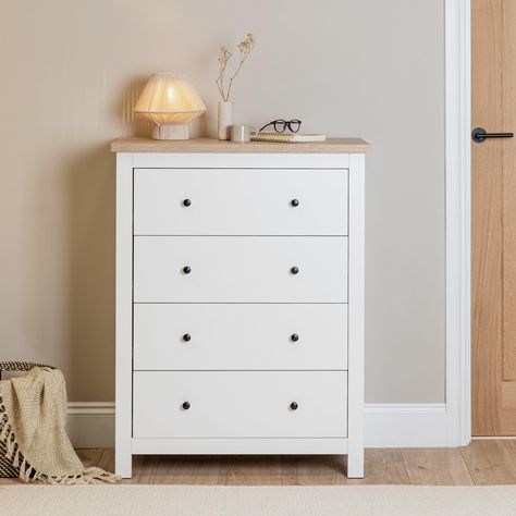 WHITE DRAWERS Notes Simple, Wardrobe Bed, Chest Of Drawers Bedroom, Storage Solutions Bedroom, Sideboard Grey, 4 Drawer Chest, Bedroom Chest Of Drawers, Sideboard Storage Cabinet, Alabaster White