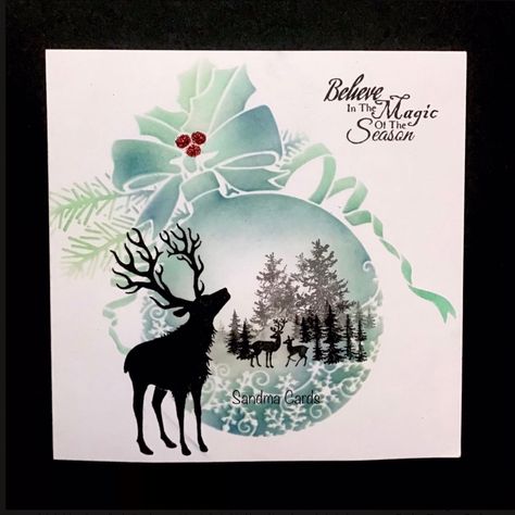 X'mas Card, Poppy Stencil, Sweet Poppy Stencils, Cardio Cards, Sample Christmas Cards, Christmas Card Online, Poppy Cards, Lavinia Stamps Cards, Holiday Cards Handmade