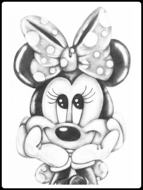 Disney Pencil Drawings, Mouse Drawings, Minnie Mouse Drawing, Mouse Pictures, Mouse Drawing, Cute Disney Drawings, Mickey Mouse Art, Disney Art Drawings, Mickey Mouse Wallpaper