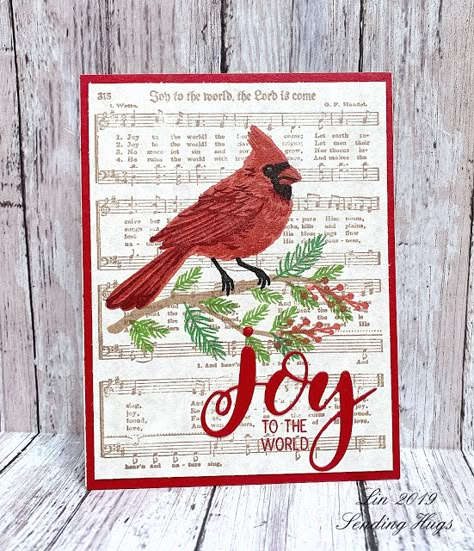 Christmas Carol Background, Penny Black Christmas Cards, Cardinal Christmas Cards, Cardinal Cards, Toile Christmas, Cardinal Christmas, Beautiful Wings, Christmas Cardinals, Snowflake Cards