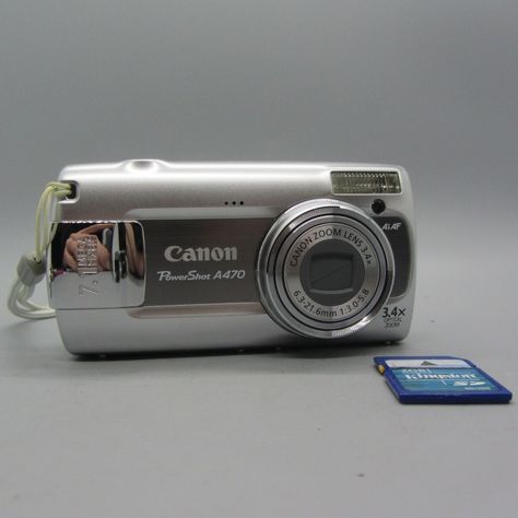 New! Canon Digital Camera PowerShot A470 7.1MP Silver Tested was just added to eBay. Check it out! #eBay #eBaySeller Canon Digital Camera, Compact Digital Camera, Digital Video Camera, One Piece Funny, Compact Camera, Canon Powershot, Video Cameras, Film Cameras, Digital Cameras