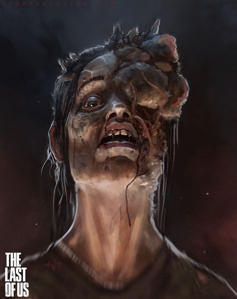 the Last of Us - Stalker by thomaswievegg.deviantart.com on @deviantART Arte Zombie, Zombie Art, Heroic Fantasy, The Crow, Game Pictures, Last Of Us, Creature Concept, Zombie Apocalypse, Video Game Art