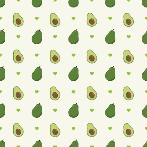 Vector avocado seamless pattern | Premium Vector #Freepik #vector #avocado #vegan #vegetarian #organic-vegetables Avocado Theme, Avocado Pattern, Avocado Print, Background Ppt, Avocado Vegan, Vision 2025, Cute Avocado, Chocolate Design, Organic Vegetables