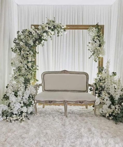 40 Small Budget Wedding Decoration Ideas Pelamin Cantik, Wedding Dais, Pelamin Nikah, Engagement Backdrop, Nikah Decor, Cheap Wedding Decorations, Wedding Stage Backdrop, Reception Backdrop, Minimalist Wedding Decor