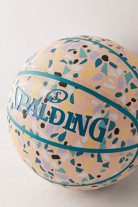 Painted Basketball, Spalding Basketball, Basketball Artwork, Basketball Aesthetic, Terrazzo Print, Fun Sign, Wishlist Ideas, Ball Aesthetic, Cmf Design