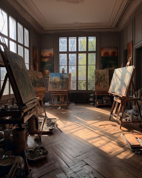 Art Studio Room, Art Studio At Home, Artist Aesthetic, Studio Room, Dream Art, Dream House Decor, Dream Home Design, 인테리어 디자인, Art Studios