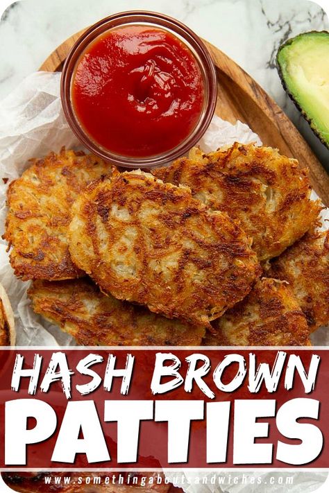 Hash Brown Recipes, Breakfast Potato, Hashbrown Breakfast, Hash Brown Patties, Homemade Potato Chips, Homemade Hashbrowns, Hashbrown Recipes, Homemade Breakfast, Hash Brown