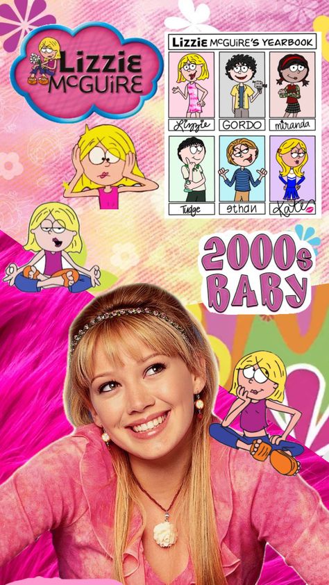 ahhhhhh Lizzie Mcguire Aesthetic Wallpaper, 2000s Lizzie Mcguire, Lizzie Mcguire Movie Aesthetic, Lizzie Mcguire Aesthetic, The Lizzie Mcguire Movie, Lizzie Mcguire Outfits, Lizzie Mcguire Poster Cartoon, Bratz Movie, Lizzie Mcguire Movie