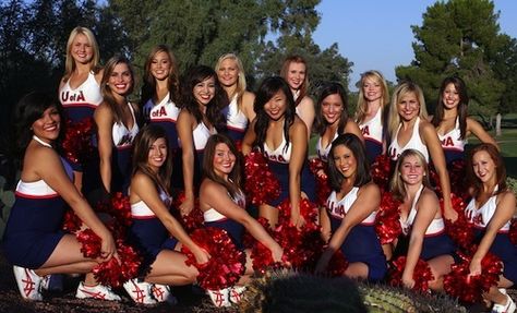 Arizona Wildcats Cheerleaders #1 Cheerleader Uniforms, Football Schedule, Arizona Wildcats, My My, The Games, Week 1, College Football, Wild Cats, Cheerleading