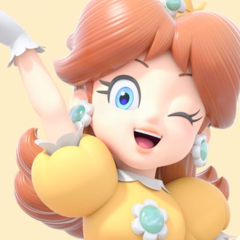 Daisy Mario Aesthetic, Rosalina And Daisy Matching Pfp, Princess Rosalina Icon, Daisy From Mario Pfp, Princess Daisy Pfp, Princess Daisy Aesthetic, Princess Daisy Wallpaper, Princess Daisy Pfp Aesthetic, Daisy Mario Bros