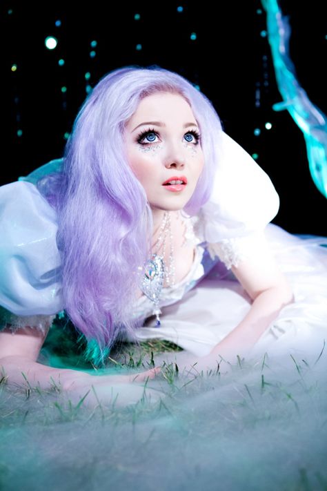 Acid Purple hair Doe Deere, My Little Pony Hair, Lavender Hair, The Dark Crystal, Mermaid Costume, Fantasy Movies, Pastel Hair, The Unicorn, Fantasy Makeup