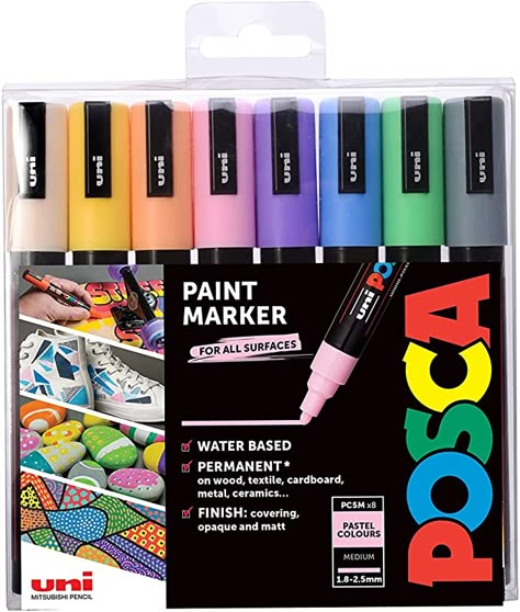 Paint Marker Pen, Posca Marker, Water Based Acrylic Paint, Hur Man Målar, Chalk Markers, Glitter Paint, Glitter Pens, Paint Marker, Art Pens