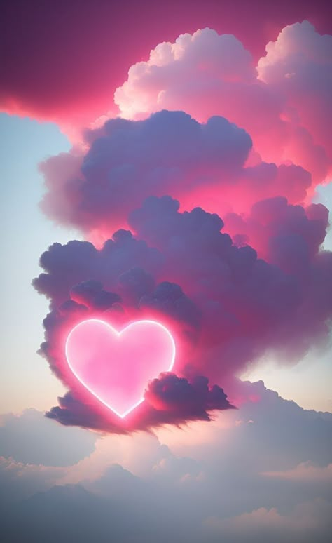 Pretty Wallpapers Backgrounds Nature, Beautiful Heart Pictures, Heart Cloud, Iphone Wallpaper Vsco, Wallpaper Heart, Cool Pictures For Wallpaper, Visual Metaphor, Surreal Photos, Beautiful Scenery Pictures