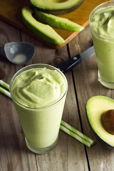 Chlorella Smoothie, Avocado Drink, Avocado Shake, Avocado Smoothie Recipe, Banana Splits, Keto Shakes, Nutritious Smoothies, Smoothie Prep, Avocado Smoothie