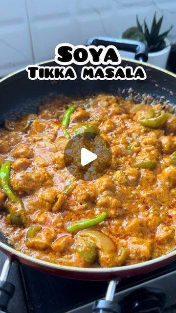 Veg Tikka Masala, Soya Chunks Gravy Recipe, Soya Gravy Recipe, Subji Indian Dishes, Soya Tikka Masala, Soya Chunks Curry, Soya Curry Recipe, How To Make Soya Chunks, Soya Chunks Curry Recipe