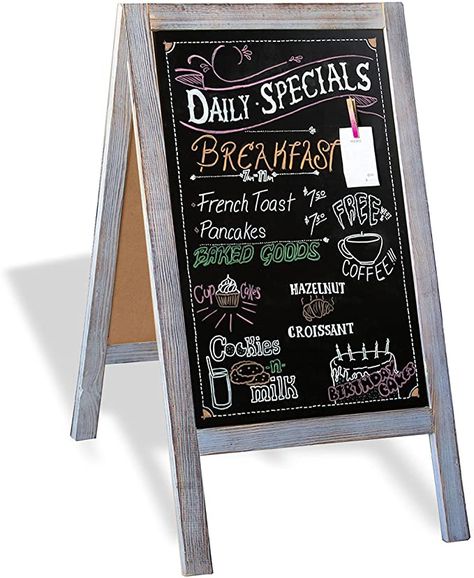 Sidewalk Chalkboard Sign, Sandwich Board Signs, A Frame Sign, Chalkboard Easel, Menu Display, A Frame Signs, Sidewalk Sign, Magnetic Chalkboard, Sandwich Board