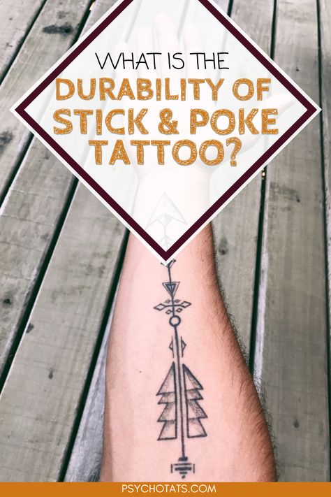 Durability Of Stick And Poke Tattoo Stick And Poke Tattoos, Tattoo Guide, Stick Poke Tattoo, Stick And Poke Tattoo, Stick N Poke Tattoo, Personal Narratives, Poke Tattoo, Hand Poke, Stick And Poke