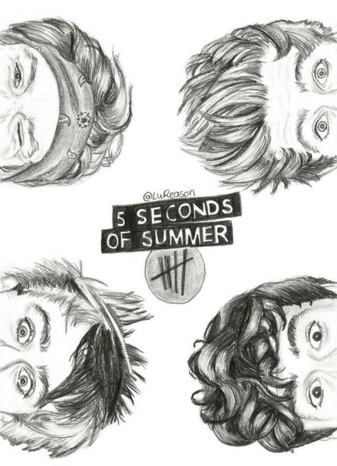 5 seconds of summer #drawing #art #5sos 5sos Drawing, 5sos Fan Art, 5sos Art, 5sos Preferences, One Direction Drawings, Summer Drawings, 5sos Memes, 5sos Pictures, Arte Peculiar