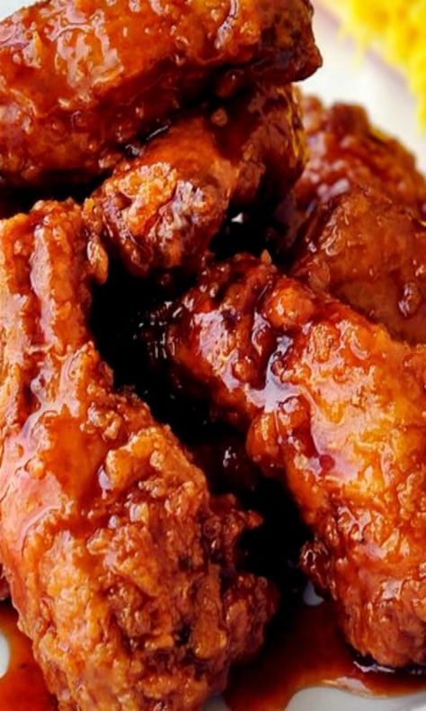 Kfc Honey Bbq Wings Recipe, Bbq Fried Chicken Wings, Honey Barbeque Wings, Barbeque Wings, Honey Bbq Wings Recipe, Barbecue Wings, Bbq Wings Recipe, Honey Bbq Wings, Fried Wings