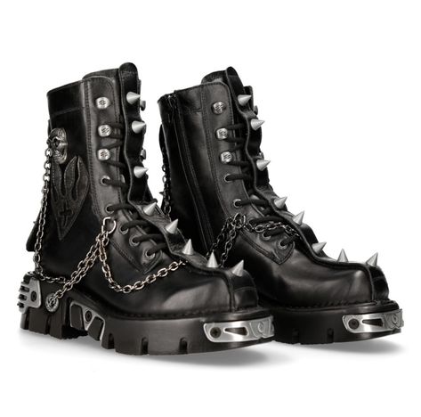 New Rock Boots, Goth Shoes, Goth Boots, Rock Boots, Punk Shoes, Dr Shoes, Punk Boots, Estilo Punk, New Rock