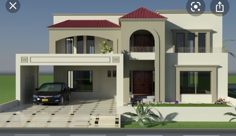 Kothi Design Villas, Home Map Design, Bahria Town, Simple House Design, House Map, House Front Design, Village House Design, House Elevation, Luxury House Designs