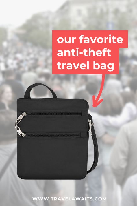 It's affordable, it's stylish, and it keeps your valuables safe! Here's why this is our favorite anti-theft bag for travel. Theft Proof Purse, Best Handbags For Travel, Anti Theft Bags For Women, Travelon Anti Theft Crossbody Bag, Anti Theft Crossbody Bag, Travel Purses For Women Anti Theft, Best Travel Purse, Best Travel Purses For Women, Best Crossbody Bag Travel