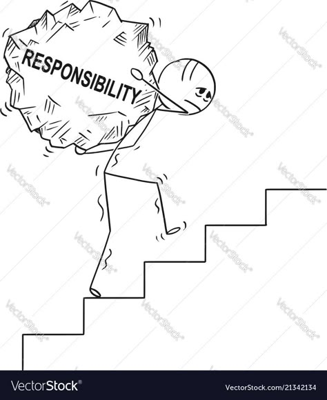 Helping Others Drawing Easy, Responsibility Illustration, Doodle Motivation, Management Illustration, Wall Magazine, Inspirational Classroom Posters, Stick Drawings, Story Drawing, Wings Drawing