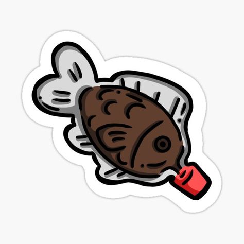 clear soy sauce bottle shaped like a fish with brown soy sauce and red cap Taiyaki Tattoo, Soy Sauce Fish Bottle, Sushi Tattoo, Soy Sauce Fish, Kawaii Fish, Traditional Tattoo Drawings, Fish Bottle, Tufting Ideas, Bottle Drawing