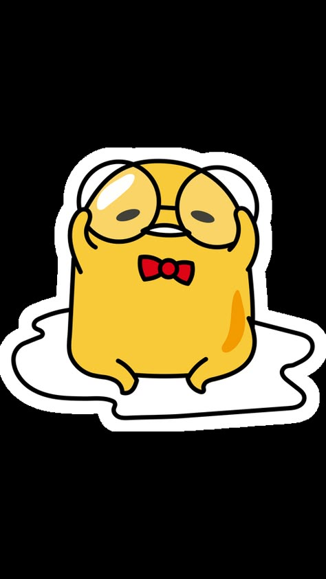 Gudetama decided to be kinda scientist or maybe poet, or writer, or just some gentleman with genius ideas. Because these are first associations with a bespectacled person that we have in our mind.... Lazy Egg, Cute Egg, Genius Ideas, Kitty Drawing, Hello Kitty Drawing, Sanrio Wallpaper, Cute Doodle Art, Cute Little Drawings, Kawaii Wallpaper