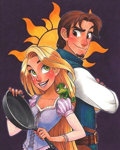 Let's get them ==== 🍳☀️ ==== Credit to the artist Rapunzel Y Flynn, Rapunzel And Eugene, Disney Princess Rapunzel, Cartoon Couple, Flynn Rider, Disney Princess Drawings, Princess Drawings, Disney Rapunzel, Disney Artwork