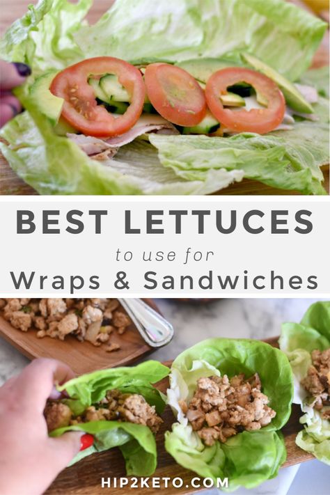 Best Lettuce For Wraps, Gluten Free Lettuce Wraps, Best Greens, Salat Wraps, Lettuce Wraps Healthy, Lettuce Wrap Recipes, Gluten Free Lunch, Lettuce Wraps, Wrap Recipes