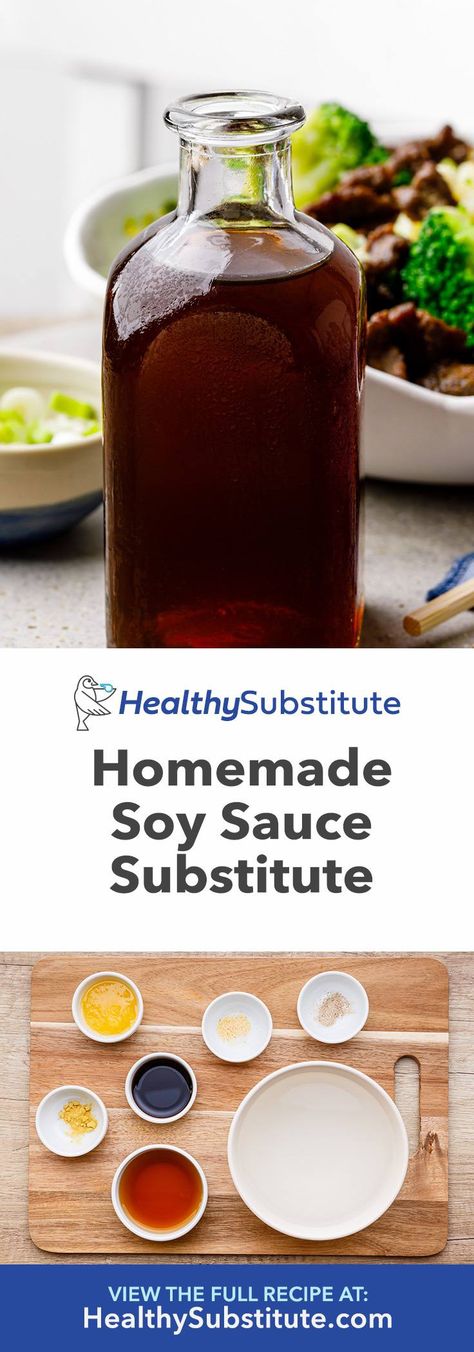 Homemade Soy Sauce Substitute (Gluten-Free, Low Sodium) - Healthy Substitute Low Sodium Sauces, Homemade Soy Sauce, Low Sodium Recipes Heart, Soy Sauce Substitute, Ckd Recipes, Kidney Friendly Recipes Renal Diet, Low Sodium Foods, Sodium Foods, Recipes With Soy Sauce