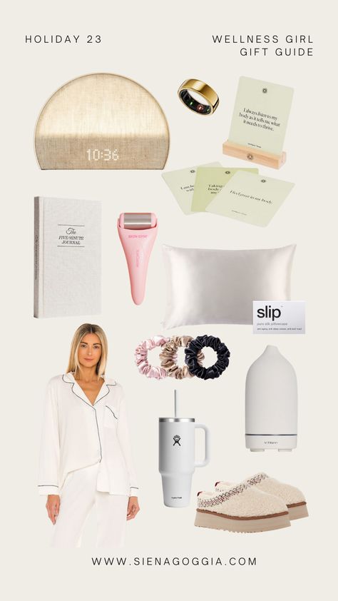 Wellness girl gift guide Wellness Girl Gift Guide, Wellness Girl, Airport Attire, Oura Ring, Wellness Aesthetic, Girls Gift Guide, Amazon Purchases, The Glow Up, Gift Inspo