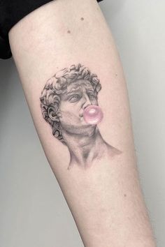 Small Microrealism Tattoo, Realism Tattoo Ideas For Men, Michelangelo Tattoo, Micro Realism Tattoo, Micro Realism, David Tattoo, Justice Tattoo, Michelangelo's David, Tattoo Beautiful