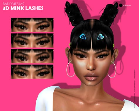 3D MINK LASHES NEW VERSION | BADDDIESIMS on Patreon Sims 4 Baddie Eyebrows, Sims 4 Cc Female Lashes, Sims 4 Teeth Gems, Blacksims 4 Cc, Sims4 Cc Skin Details Eyelashes, Sims 4 Mink Lashes Cc, Sims 4 Skin Folder, Sims 4 Facemasks Cc, Sims 4 Lashes Skin Detail