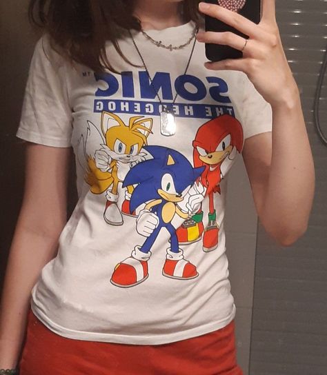 Sonic Clothes, Sonic Shirt, Silly Clothes, Future Outfit, Cool Fits, The Hedgehog, Wearing Clothes, Dream Clothes, Looks Vintage