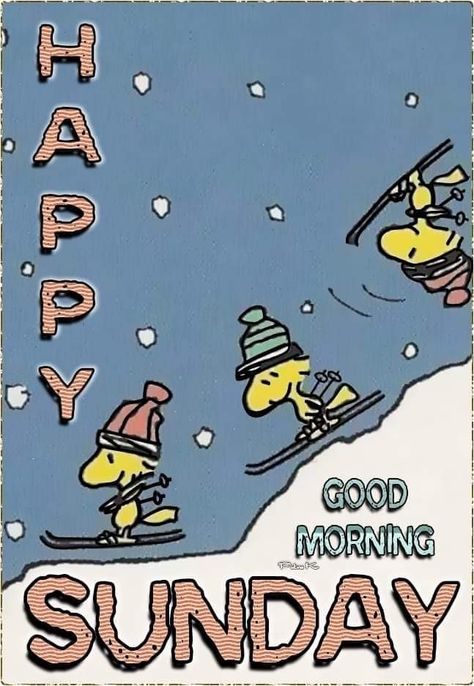 Happy Sunday Snoopy, Sunday Snoopy, Snoopy Sunday, Aesthetic Snoopy, Snoopy Winter, Snoopy Happy Dance, Good Morning Christmas, Christmas Sunday, Morning Christmas