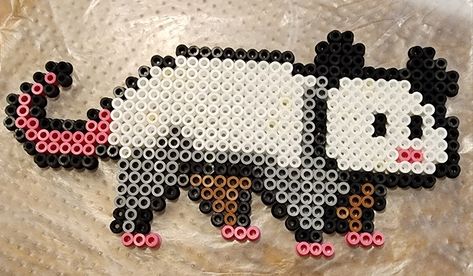 Possum Perler Bead Pattern, Tiny Space, Bead Pattern, Beaded Animals, Bead Ideas, Perler Bead Patterns, Perler Bead, Hama Beads, Bead Patterns