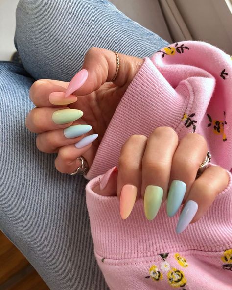 New cuties added to the store! 🍬SHERBET🍬 nails available in a short almond. Find them in the hand-made section💕 Enid Sinclair, Bright Summer Nails, Nails Fashion, Nails Glitter, Wedding Nails For Bride, Nail Art Wedding, Nails Simple, Nails Summer, Nails Pink