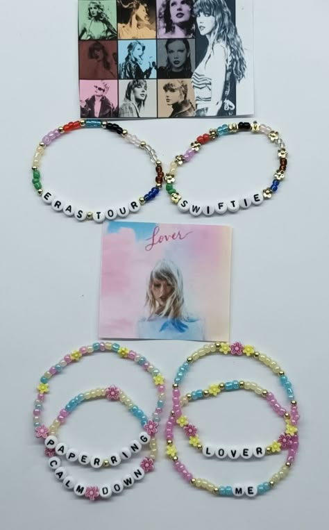 Eras Movie Bracelet Ideas, Lover Album Bracelet, Taylor Swift Bracelets Swiftie, Eras Tour Lover Bracelet, Lover Era Bracelet Ideas, Taylor Swift Lover Friendship Bracelet, Eras Movie Bracelets, Taylor Swift Lover Bracelet Ideas, Lover Era Bracelet