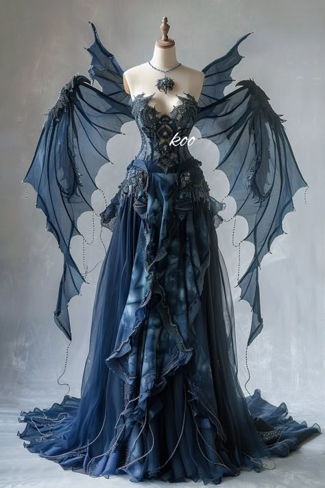 X Fairy Costume Blue, Blue Dragon Costume, Princess Dress Design, Blue Fairy Dress, Sarcasm Jokes, Gown Ideas, Halloween Ball, Dragon Costume, Hogwarts Legacy