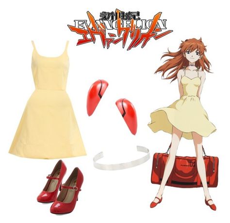 "Asuka Langley Soryu" by filthyqueen ❤ liked on Polyvore featuring Jennifer Fisher, anime, cosplay and nge Asuka Outfit, Asuka Langley Cosplay, Halloween Costumes Anime, Otaku Aesthetic, Asuka Cosplay, Easy Cosplay Ideas, Easy Cosplay, Asuka Langley Soryu, Manga Clothes