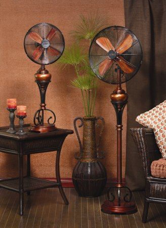 Decorative Electric Fans by Deco Breeze: Floor Standing Fans, Table Top Fans and Outdoor Patio Fans Patio Fan, Standing Fans, Table Fans, Stand Fan, Antique Fans, Floor Fans, Fan Decoration, Floor Fan, Home Decorators Collection