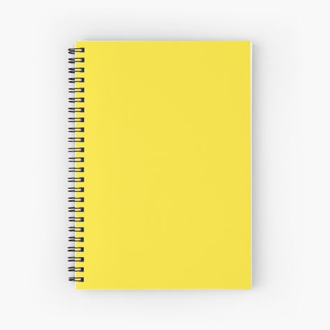 Get my art printed on awesome products. Support me at Redbubble #RBandME: https://www.redbubble.com/i/notebook/Yellow-Solid-Yellow-by-Gsallicat/53051808.WX3NH?asc=u Yellow Journal, Dandelion Yellow, Coloring Journal, Golden Yellow Color, Color Trends Fashion, Solid Color Backgrounds, Shades Of Gold, Print Book, Spiral Notebooks