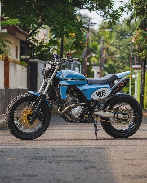 Vagabond: Yamaha WR155R Tracker / Scrambler – BikeBound Tmx 125 Scrambler, Honda Cg125 Scrambler, Scrambler Tracker Motorcycle, Cg125 Scrambler, Yamaha Tw200 Scrambler, Yamaha Wr, Desert Sled, Tracker Motorcycle, Crotch Rocket