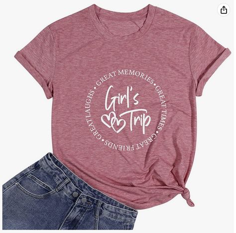 Girls Trip Funny Weekend, Vacation Tshirt, Girl Vacation, Matching Tshirts, Vacation Tshirts, Girl Trip, Tshirts For Women, Disneyland Shirts, Cruise Trip