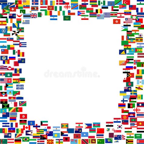 All flags frame vector illustration All Flags Of The World, Flags Illustration, Free Christmas Borders, Flag Frame, Free Picture Frames, Tulips Images, World Illustration, Free Wedding Invitations, Antique Picture Frames