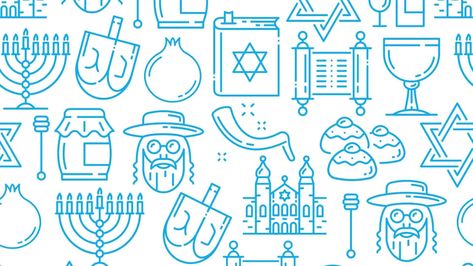 The 25 Most Significant Jewish Symbols Explained - B'nai Mitzvah Academy Personal Timeline, Symbols And Their Meanings, Jewish Symbols, Hanukkah Cards, Hebrew Letters, Time Traveler, Sukkot, Symbols And Meanings, Rosh Hashanah