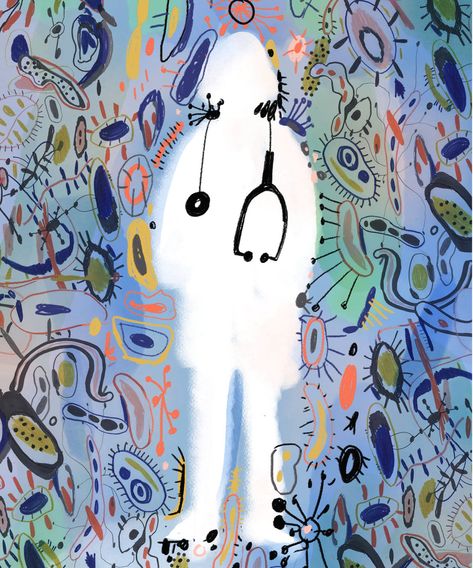 Friends Drawings, Nurse Art, Primary Care Doctor, Drawings Of Friends, Medical Art, Things Under A Microscope, Medical Illustration, Anatomy Art, Surreal Art