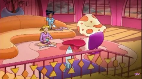 Spy Girl, Art Deco Sofa, 2000s Cartoons, Childhood Characters, Cartoon House, Totally Spies, Girl Bedroom Designs, Snapchat Funny, Pop Art Wallpaper